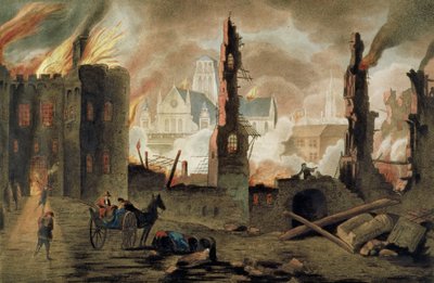 The Great Fire of London in the Year of 1666 by Jan the Elder Griffier